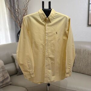 Polo by Ralph Lauren Men's Light Yellow Shirt